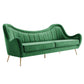 Modway Cheshire Channel Tufted Performance Velvet Sofa FredCo