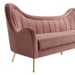 Modway Cheshire Channel Tufted Performance Velvet Sofa FredCo