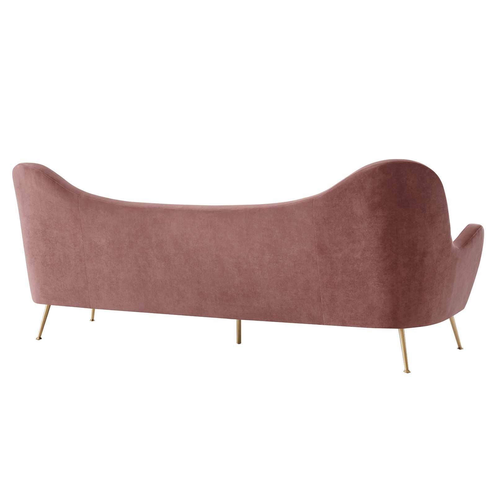 Modway Cheshire Channel Tufted Performance Velvet Sofa FredCo