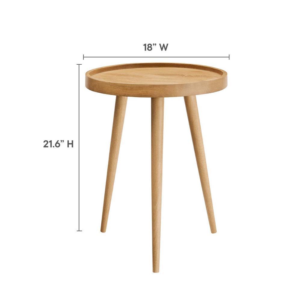 Modway Chiro Round Wood Side Table FredCo