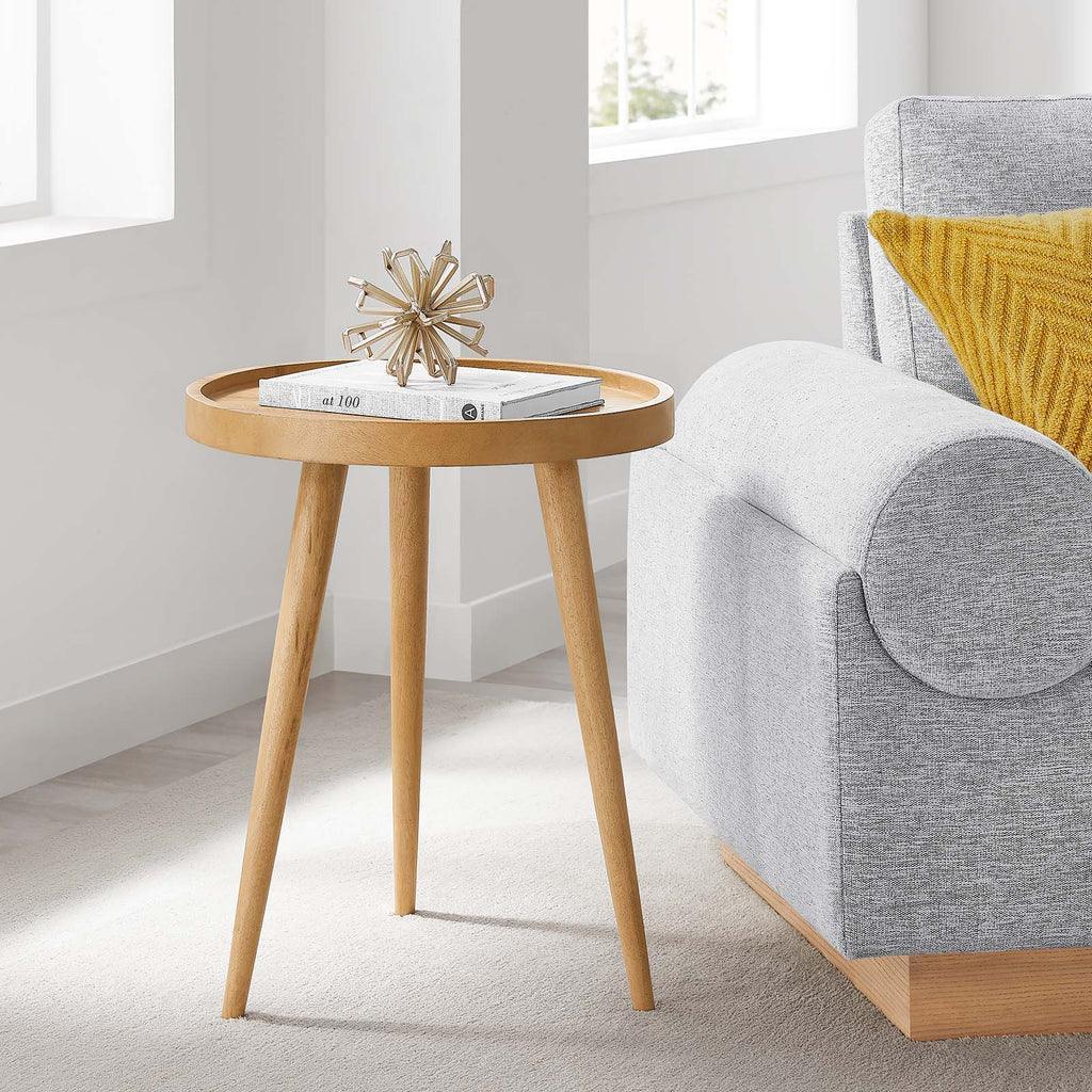 Modway Chiro Round Wood Side Table FredCo