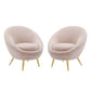 Modway Circuit Accent Chair Performance Velvet Set of 2 FredCo