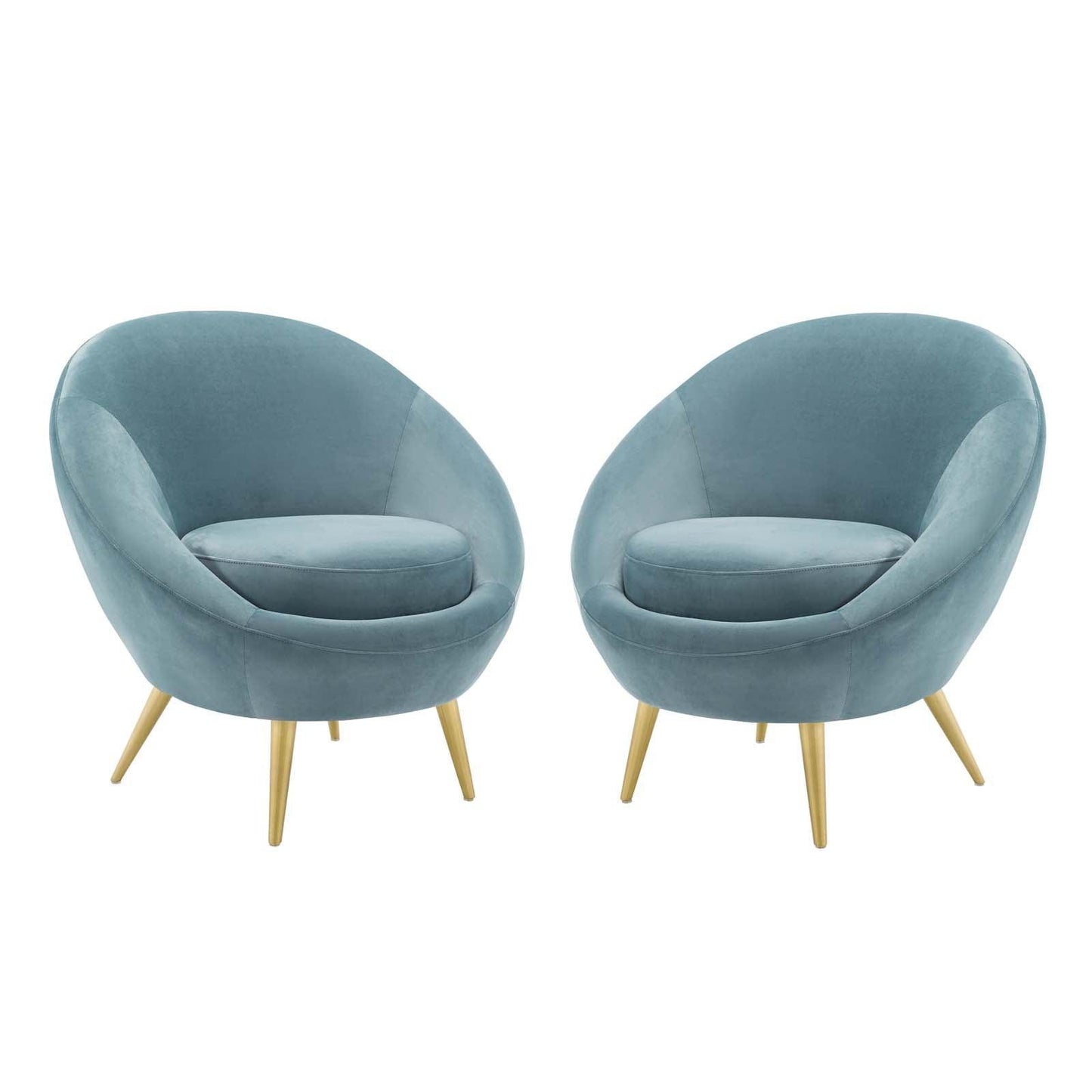 Modway Circuit Accent Chair Performance Velvet Set of 2 FredCo