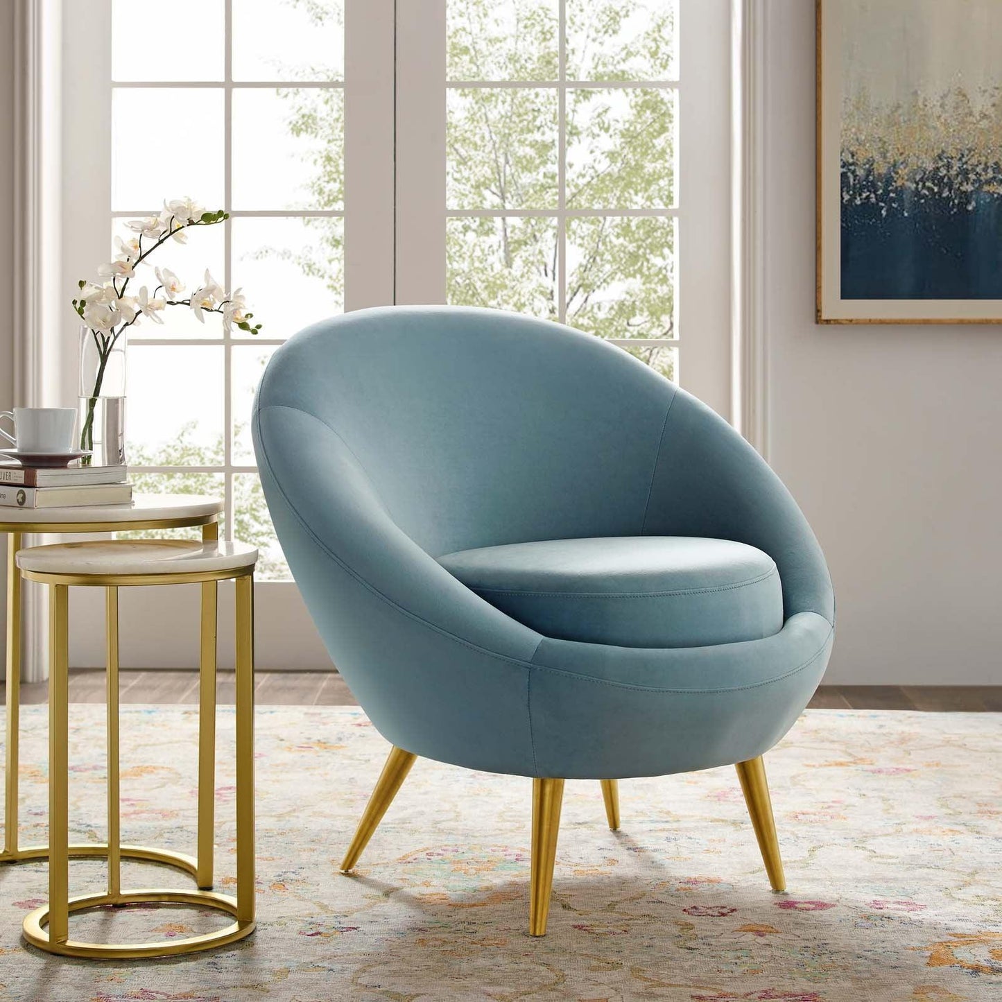 Modway Circuit Performance Velvet Accent Chair FredCo