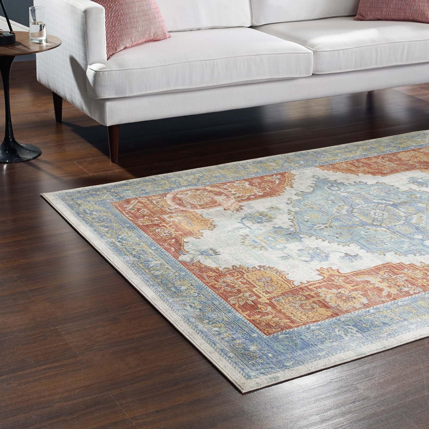 Modway Citlali Distressed Southwestern Aztec Area Rug FredCo