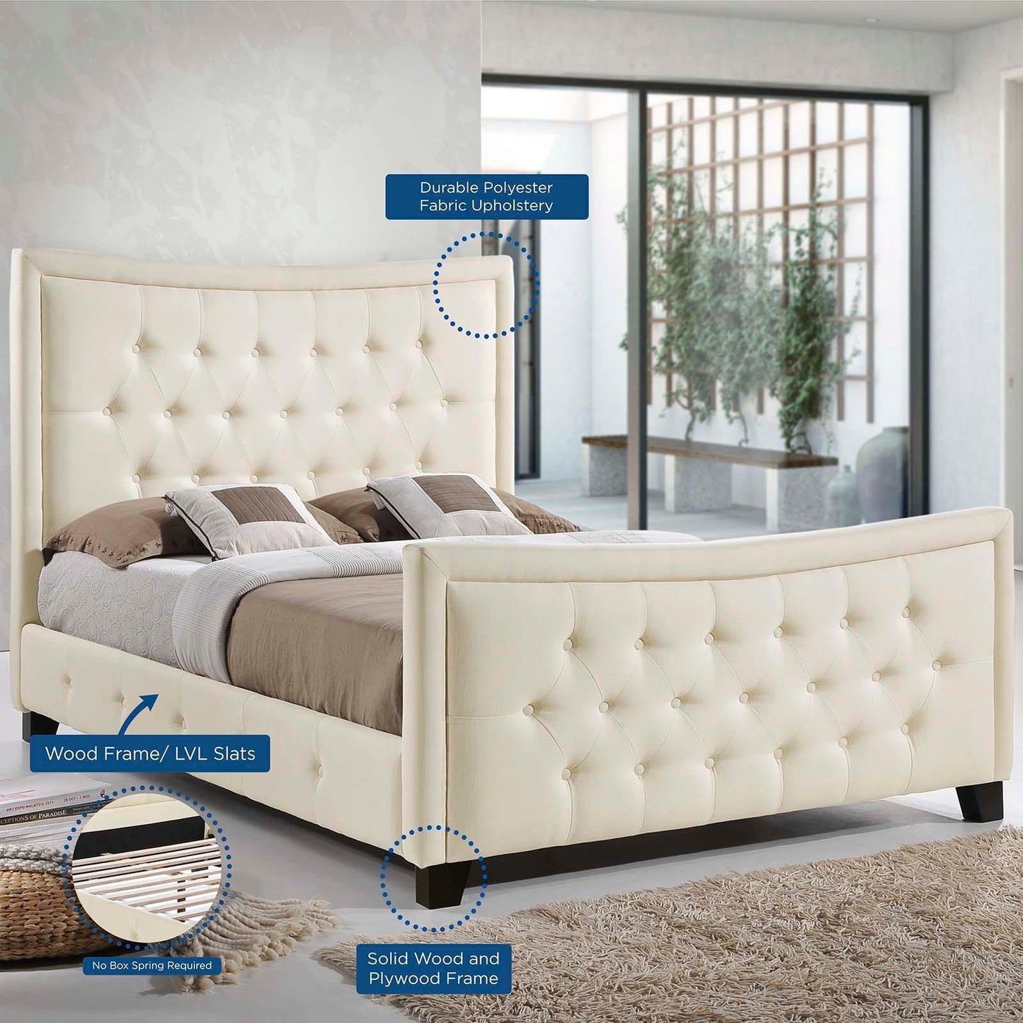 Modway Claire Queen Bed FredCo