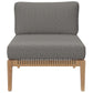 Modway Clearwater Outdoor Patio Teak Wood Sofa FredCo