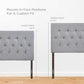 Modway Clique Full Upholstered Fabric Headboard FredCo