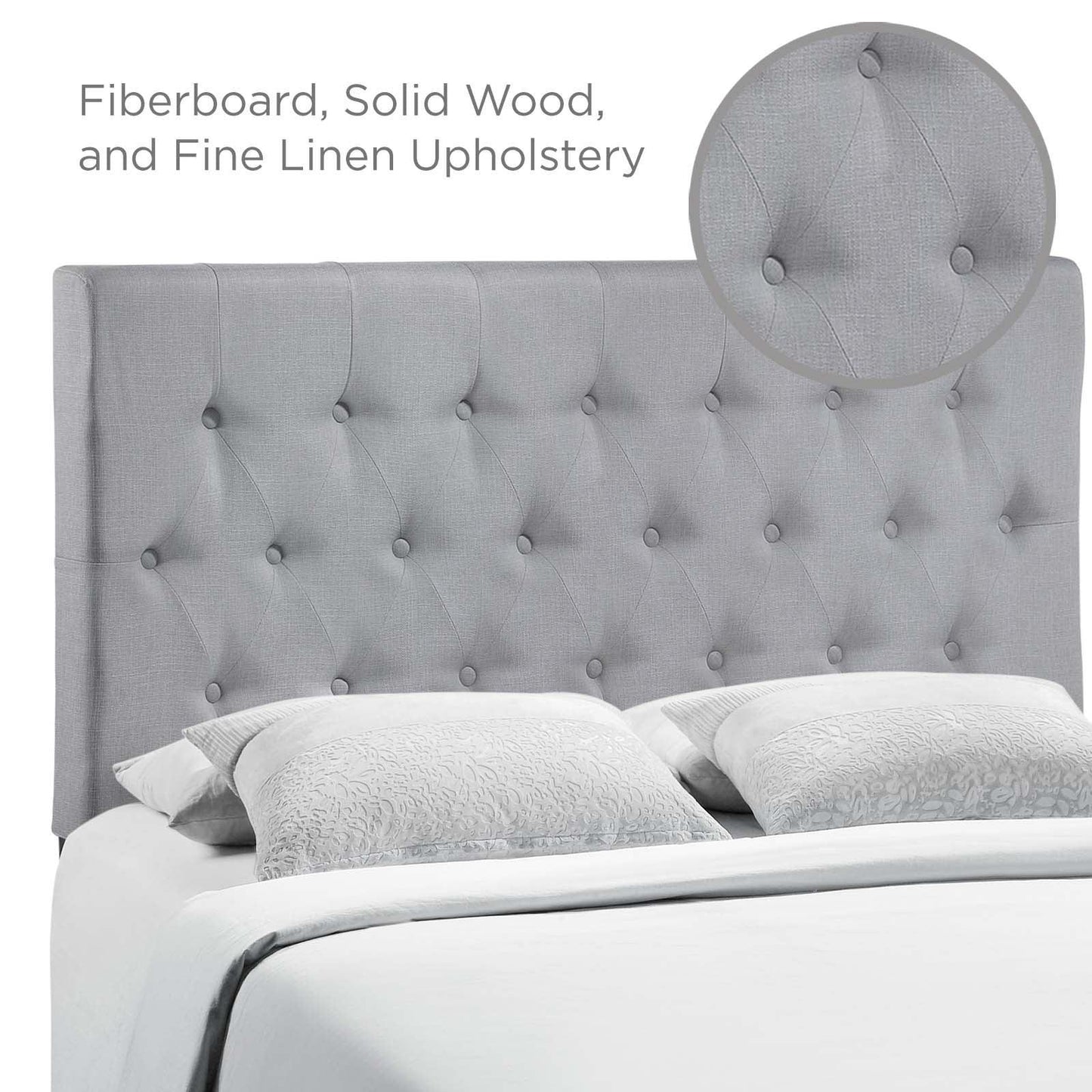 Modway Clique King Upholstered Fabric Headboard FredCo