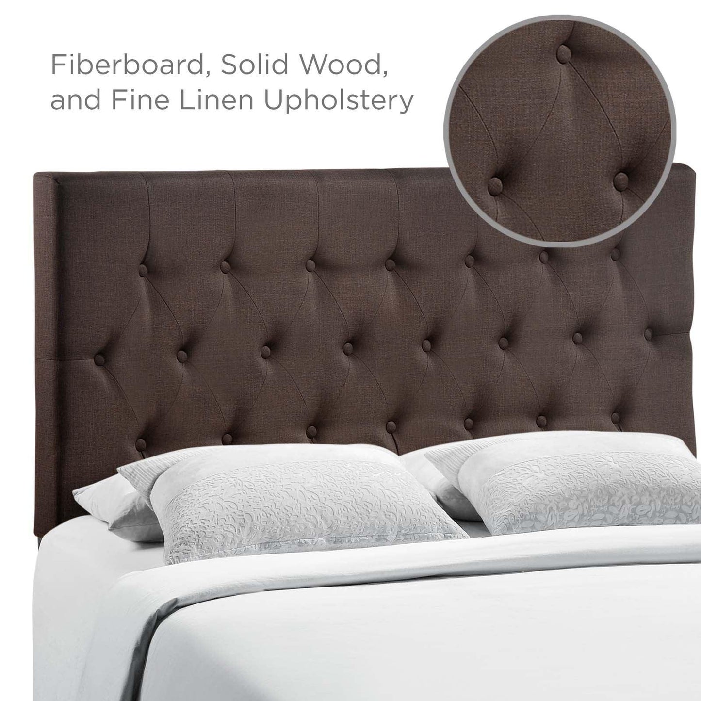 Modway Clique Queen Upholstered Fabric Headboard FredCo