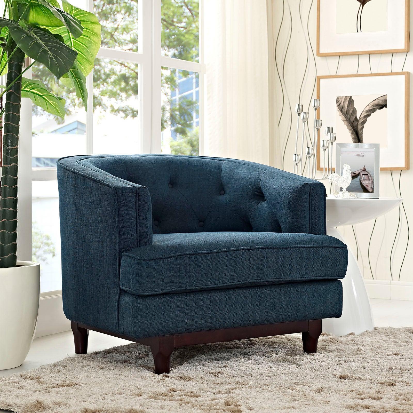Modway Coast Upholstered Fabric Armchair FredCo