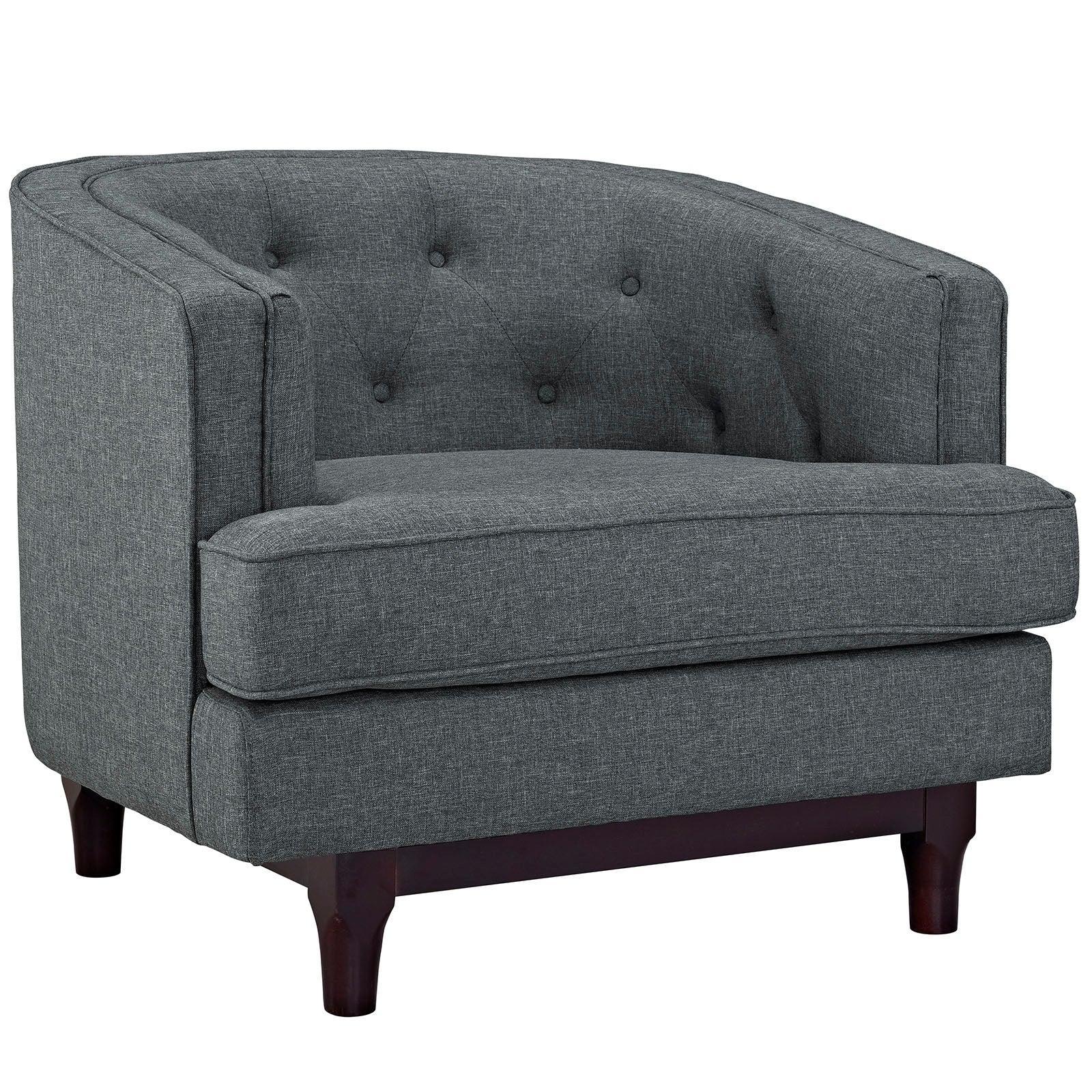 Modway Coast Upholstered Fabric Armchair FredCo