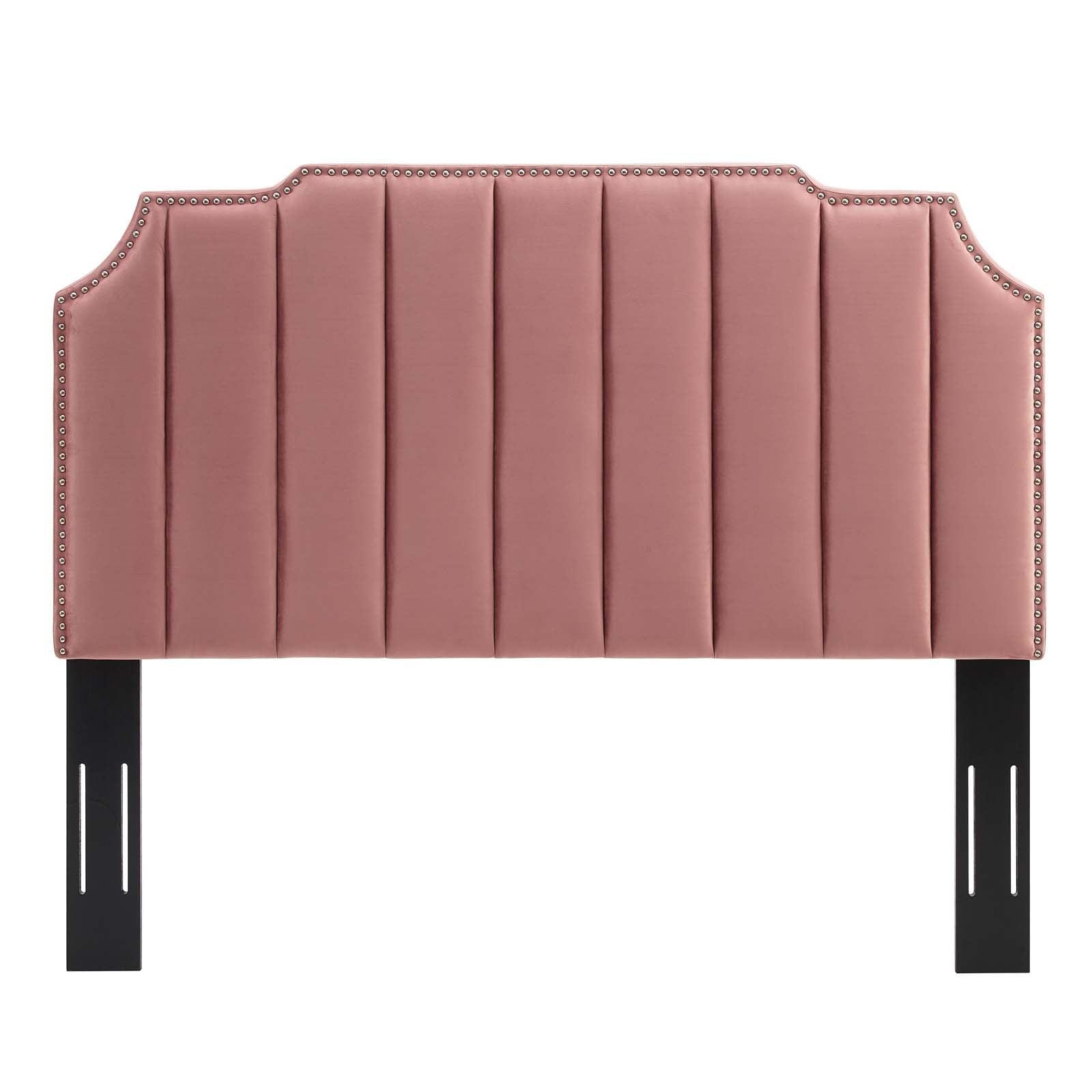 Modway Colette King Performance Velvet Platform Bed FredCo