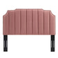 Modway Colette King Performance Velvet Platform Bed FredCo