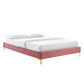 Modway Colette King Performance Velvet Platform Bed FredCo