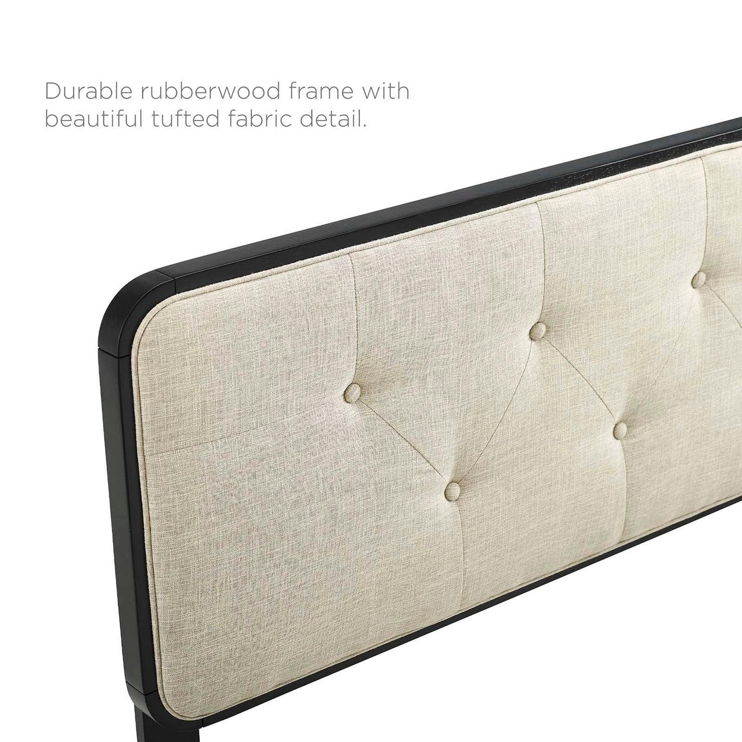 Modway Collins Tufted Full Fabric and Wood Headboard FredCo