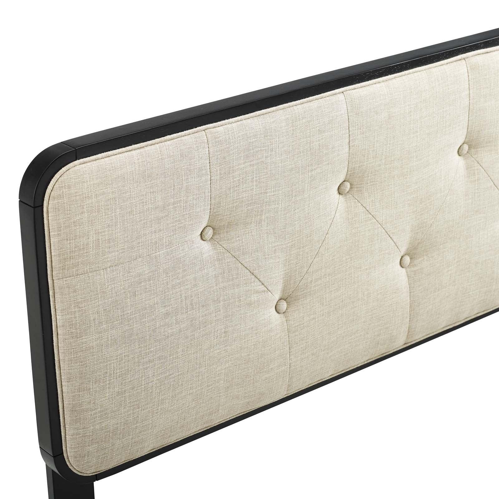 Modway Collins Tufted King Fabric and Wood Headboard FredCo