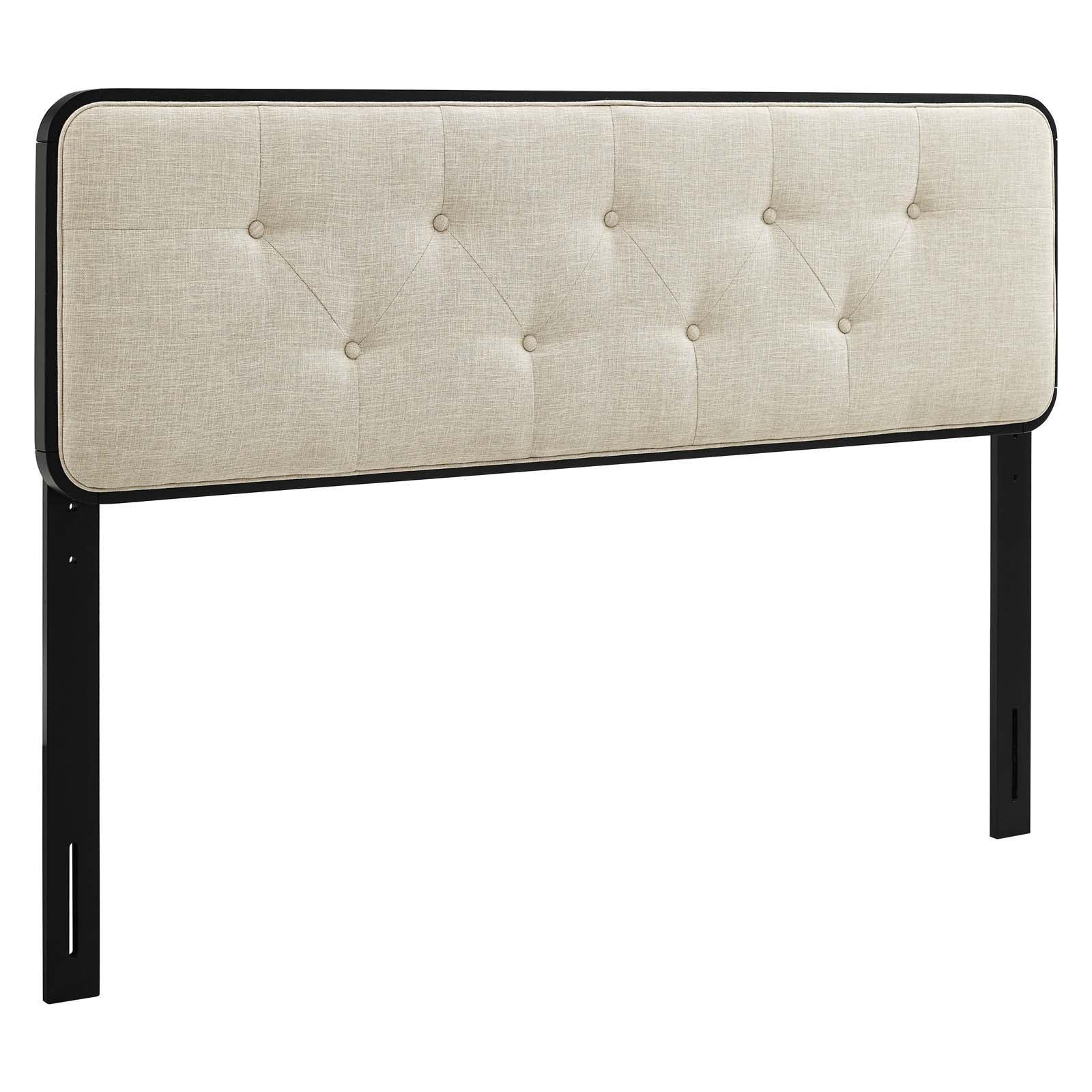 Modway Collins Tufted King Fabric and Wood Headboard FredCo
