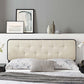 Modway Collins Tufted King Fabric and Wood Headboard FredCo