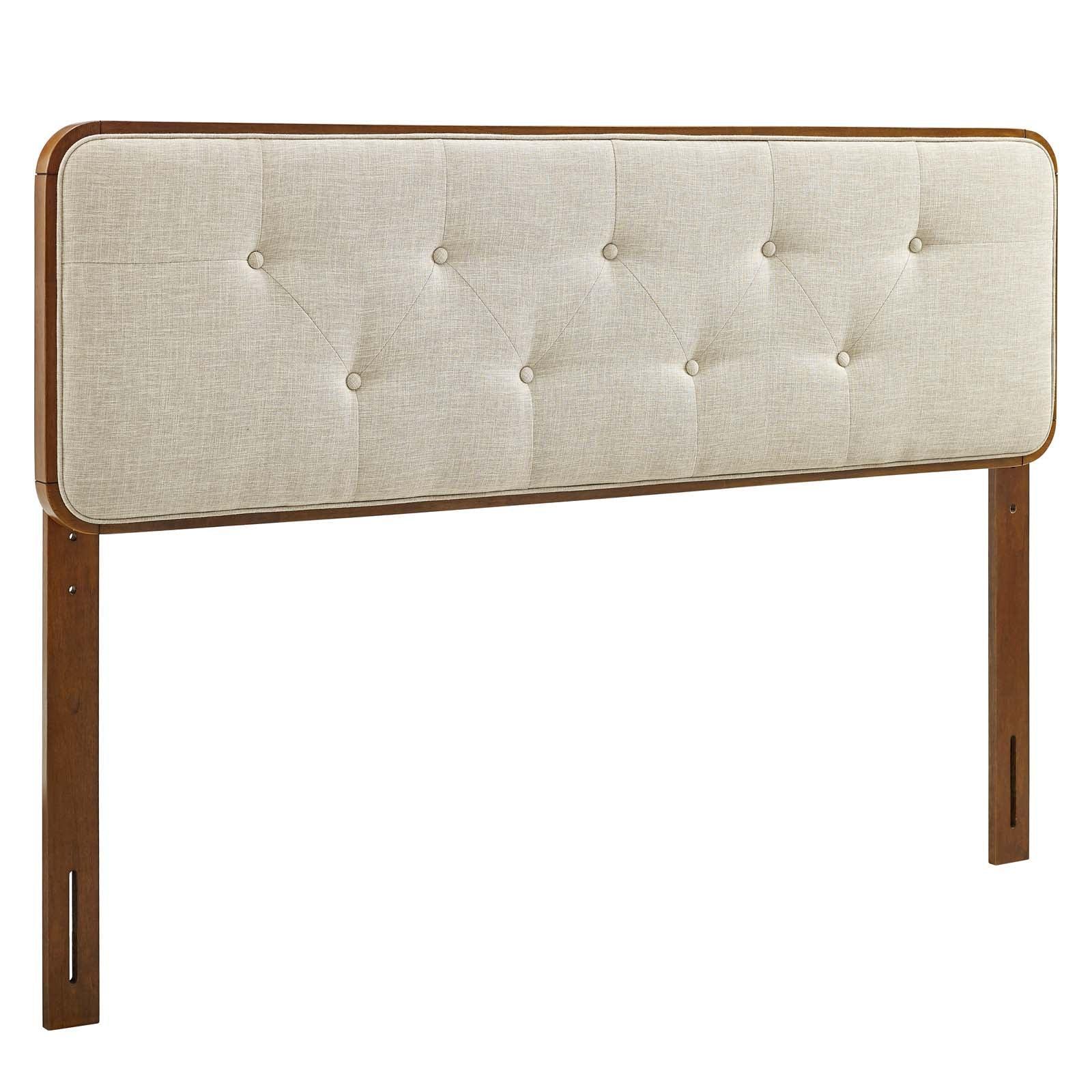 Modway Collins Tufted King Fabric and Wood Headboard FredCo