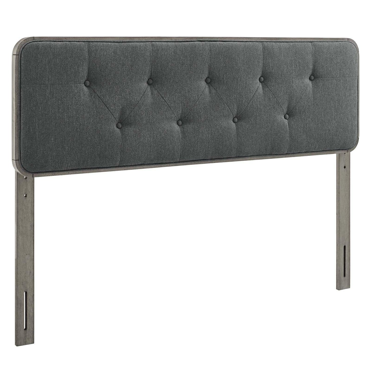 Modway Collins Tufted King Fabric and Wood Headboard FredCo