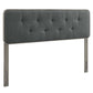 Modway Collins Tufted King Fabric and Wood Headboard FredCo