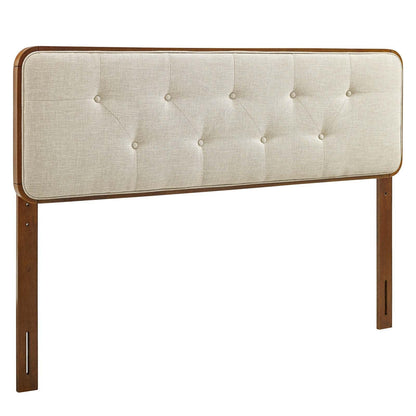 Modway Collins Tufted Queen Fabric and Wood Headboard FredCo