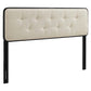 Modway Collins Tufted Queen Fabric and Wood Headboard FredCo