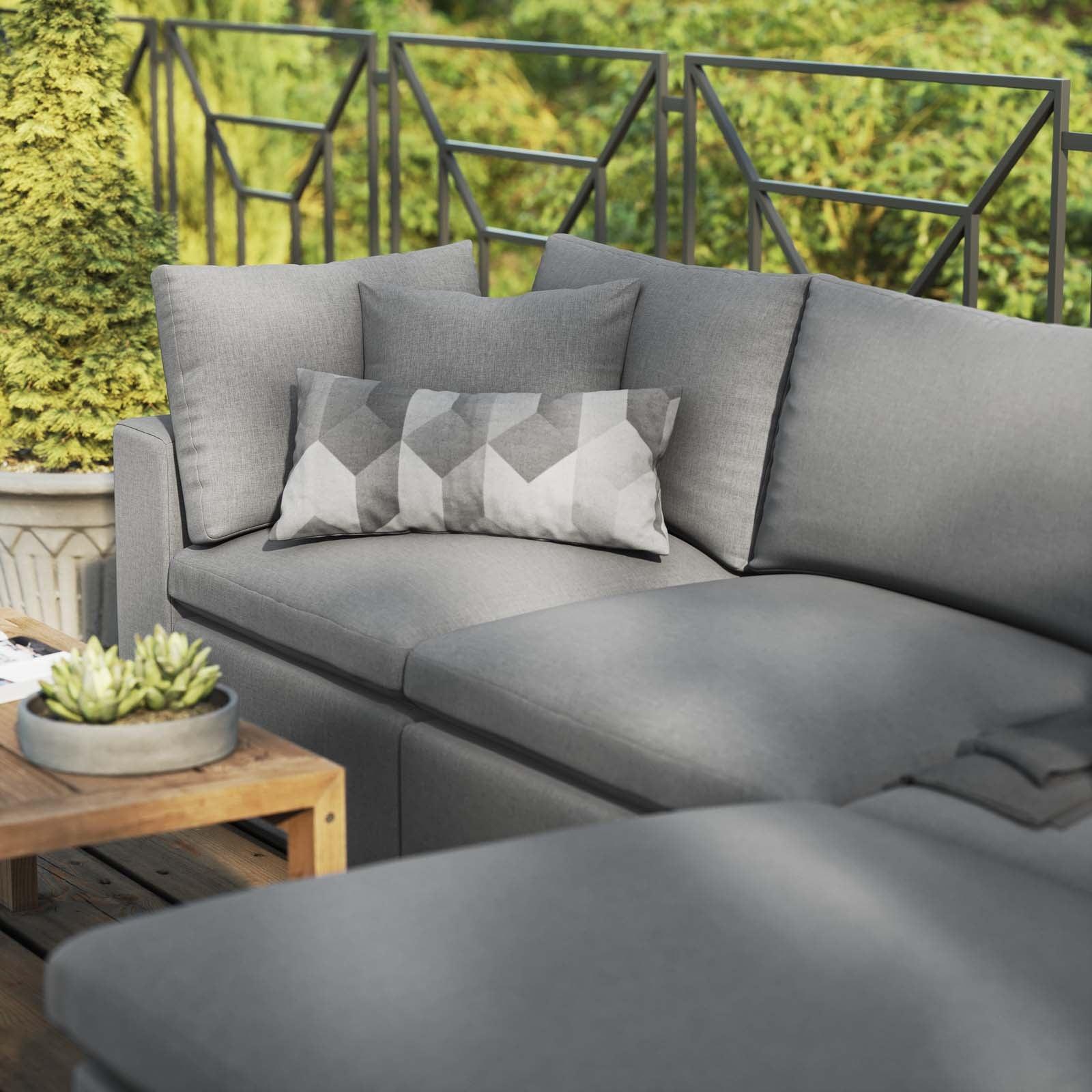 Modway Commix 4-Piece Outdoor Patio Sectional Sofa FredCo