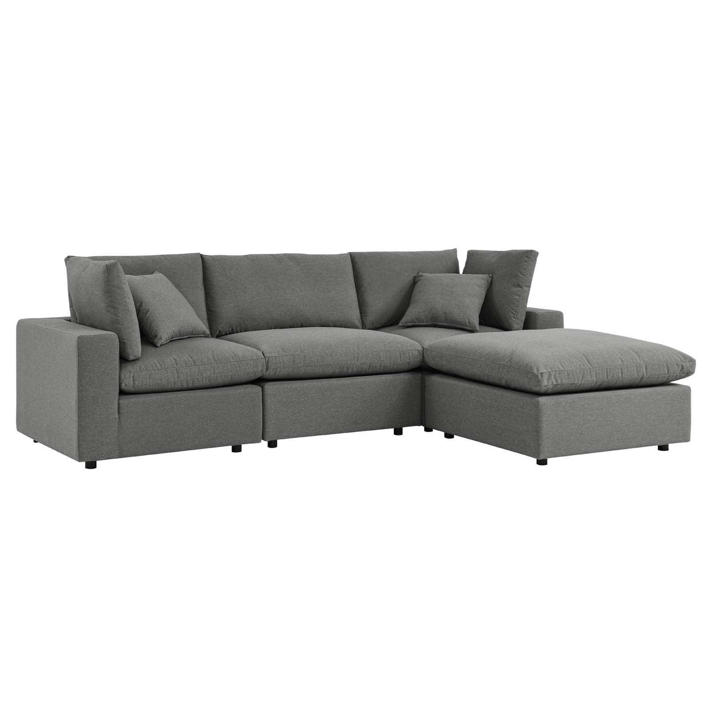 Modway Commix 4-Piece Outdoor Patio Sectional Sofa FredCo