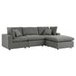 Modway Commix 4-Piece Outdoor Patio Sectional Sofa FredCo