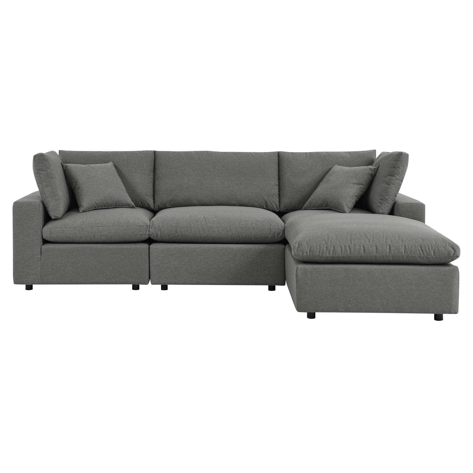 Modway Commix 4-Piece Outdoor Patio Sectional Sofa FredCo