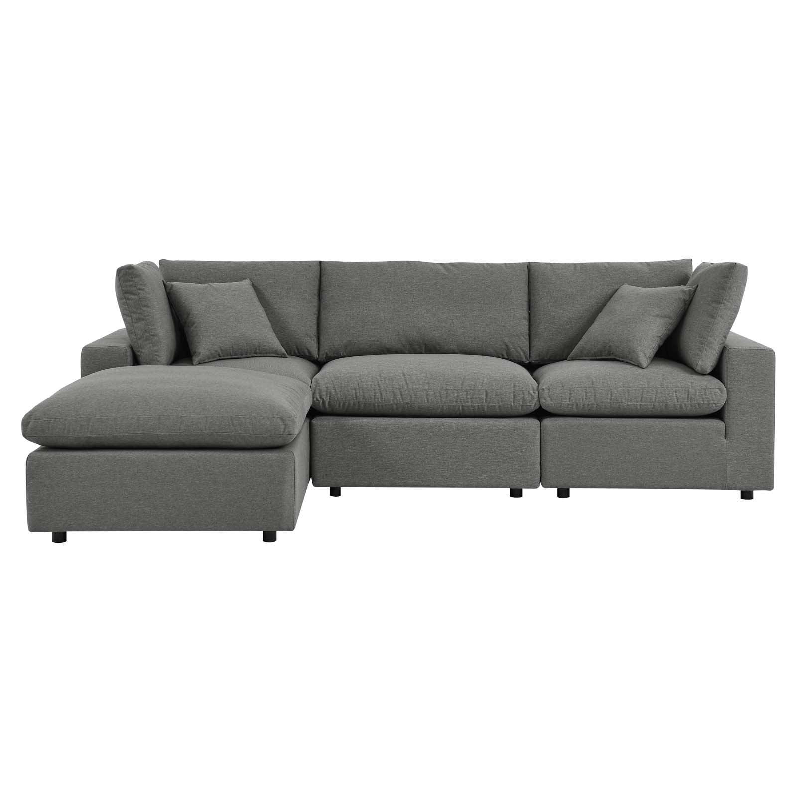 Modway Commix 4-Piece Outdoor Patio Sectional Sofa FredCo