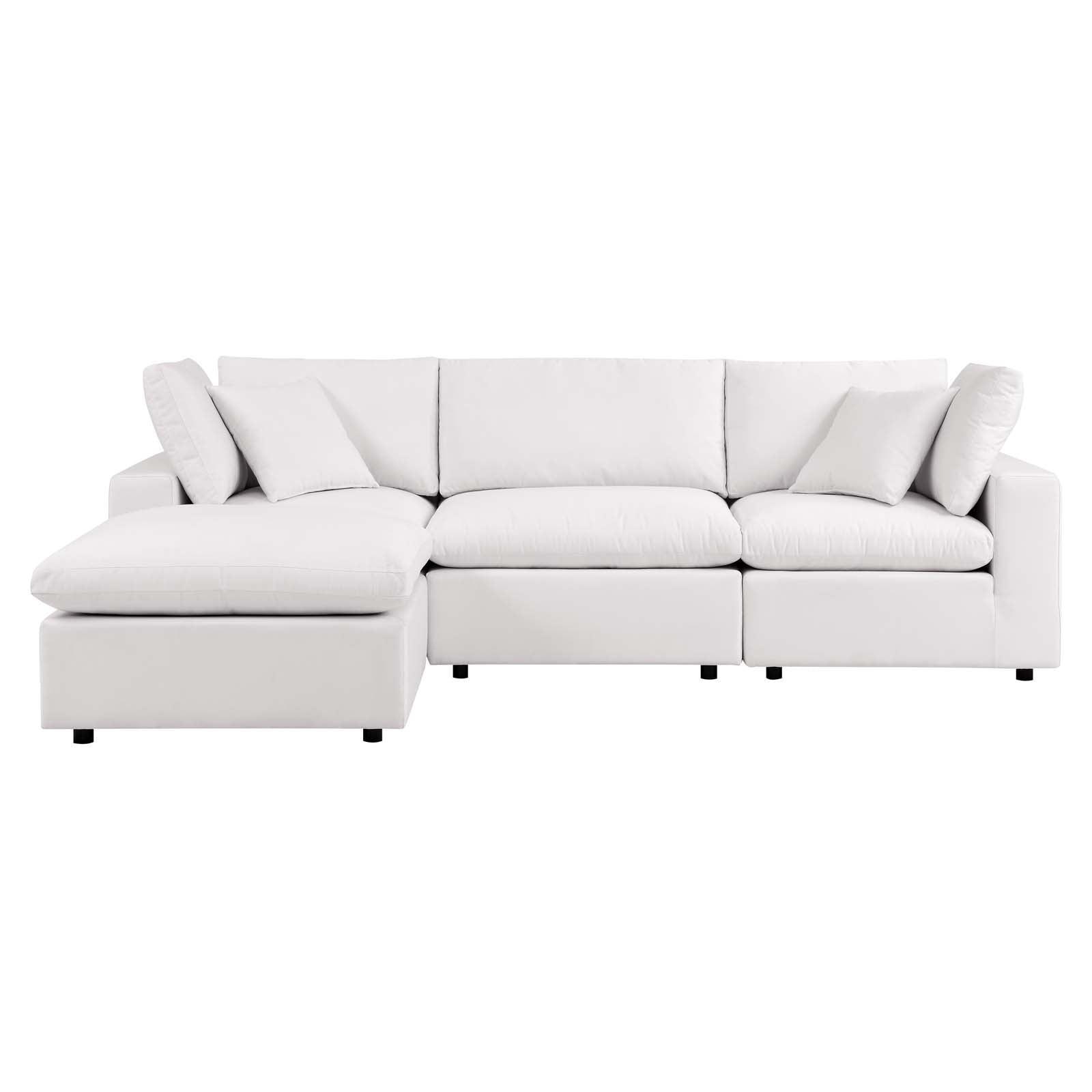 Modway Commix 4-Piece Outdoor Patio Sectional Sofa FredCo