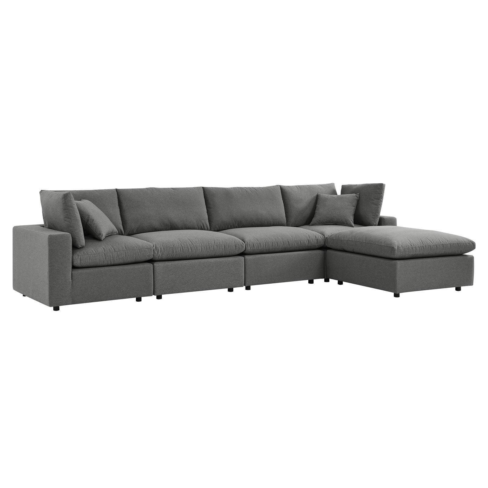 Modway Commix 5-Piece Outdoor Patio Sectional Sofa FredCo