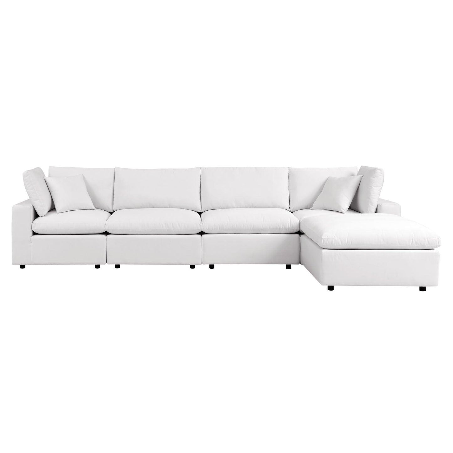 Modway Commix 5-Piece Outdoor Patio Sectional Sofa FredCo