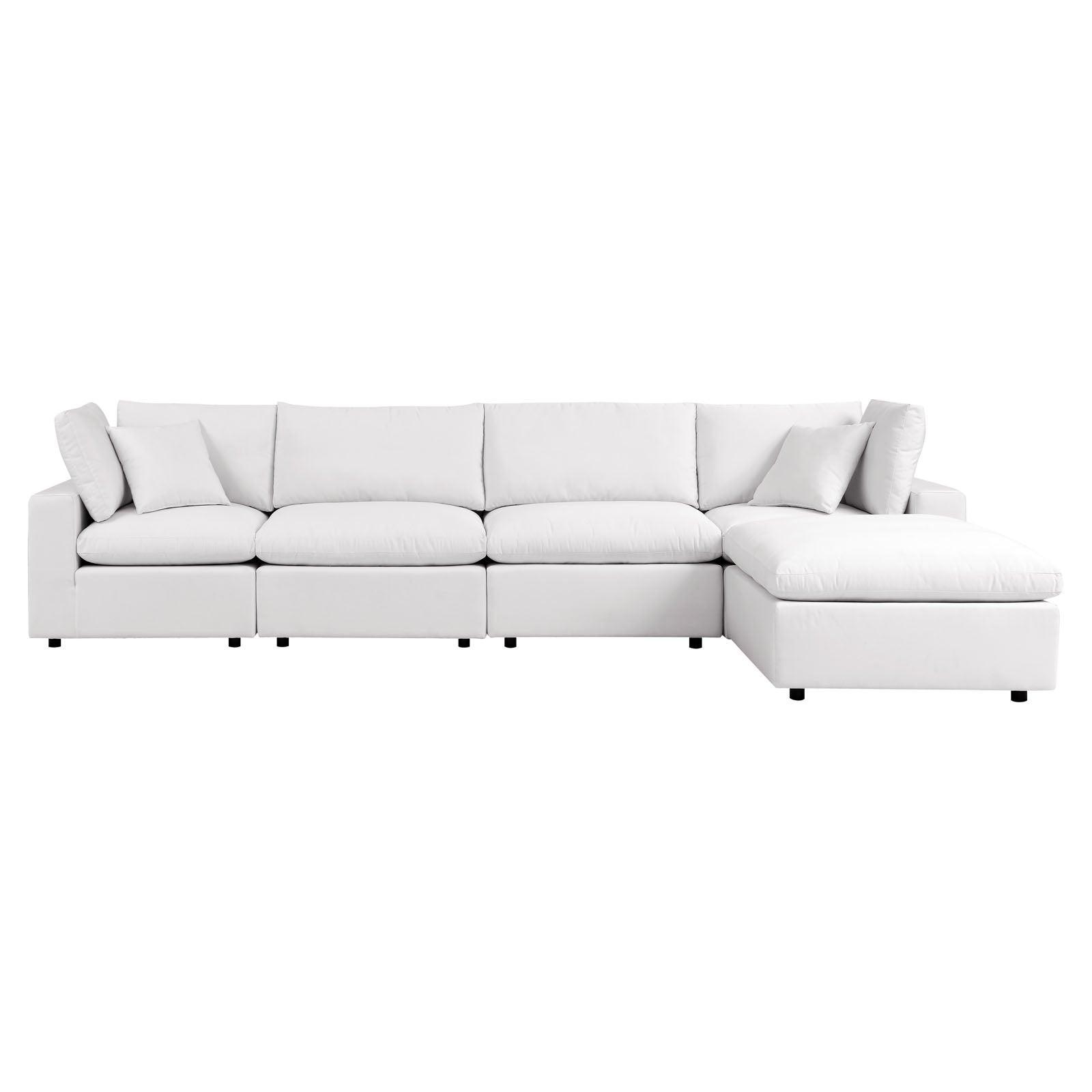 Modway Commix 5-Piece Outdoor Patio Sectional Sofa FredCo