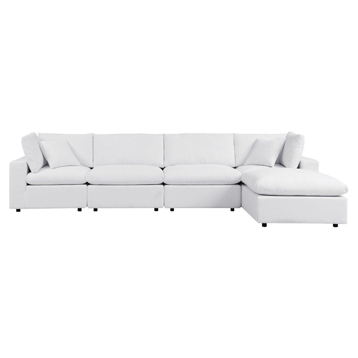 Modway Commix 5-Piece Sunbrella® Outdoor Patio Sectional Sofa FredCo