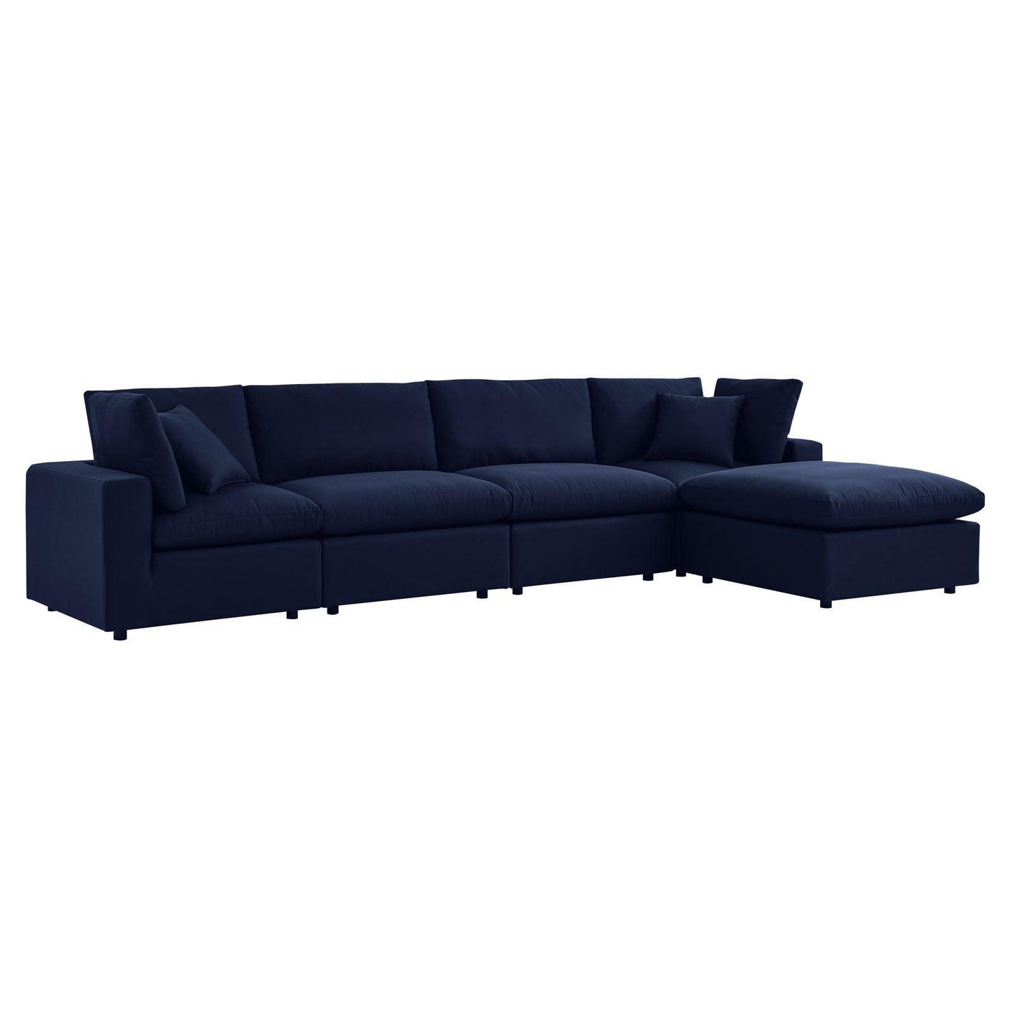 Modway Commix 5-Piece Sunbrella® Outdoor Patio Sectional Sofa FredCo