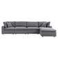 Modway Commix 5-Piece Sunbrella® Outdoor Patio Sectional Sofa FredCo