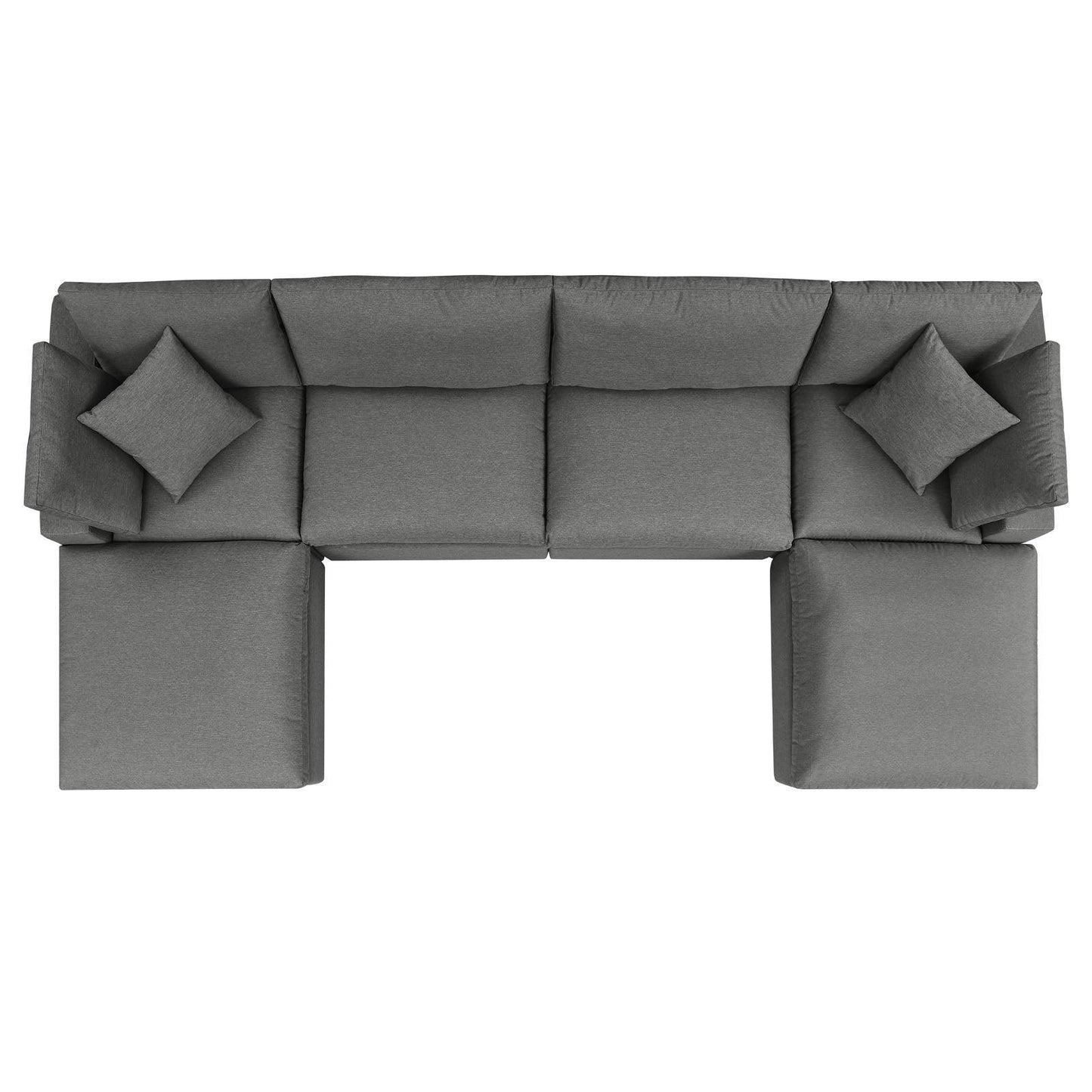 Modway Commix 6-Piece Outdoor Patio Sectional Sofa FredCo