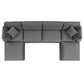 Modway Commix 6-Piece Outdoor Patio Sectional Sofa FredCo