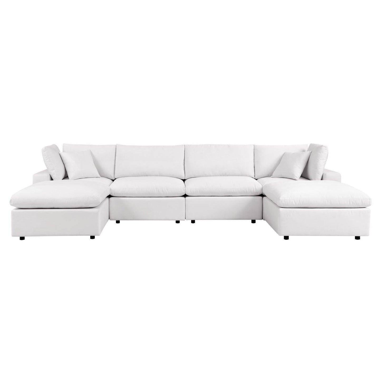 Modway Commix 6-Piece Outdoor Patio Sectional Sofa FredCo