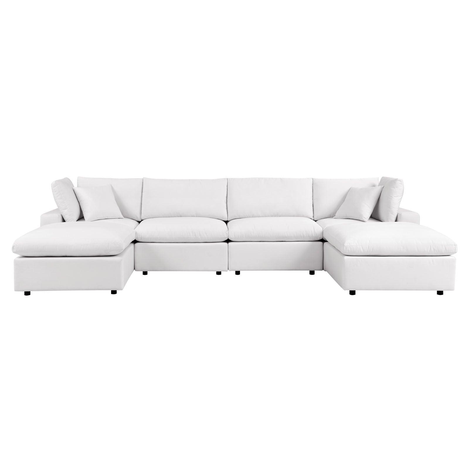 Modway Commix 6-Piece Outdoor Patio Sectional Sofa FredCo