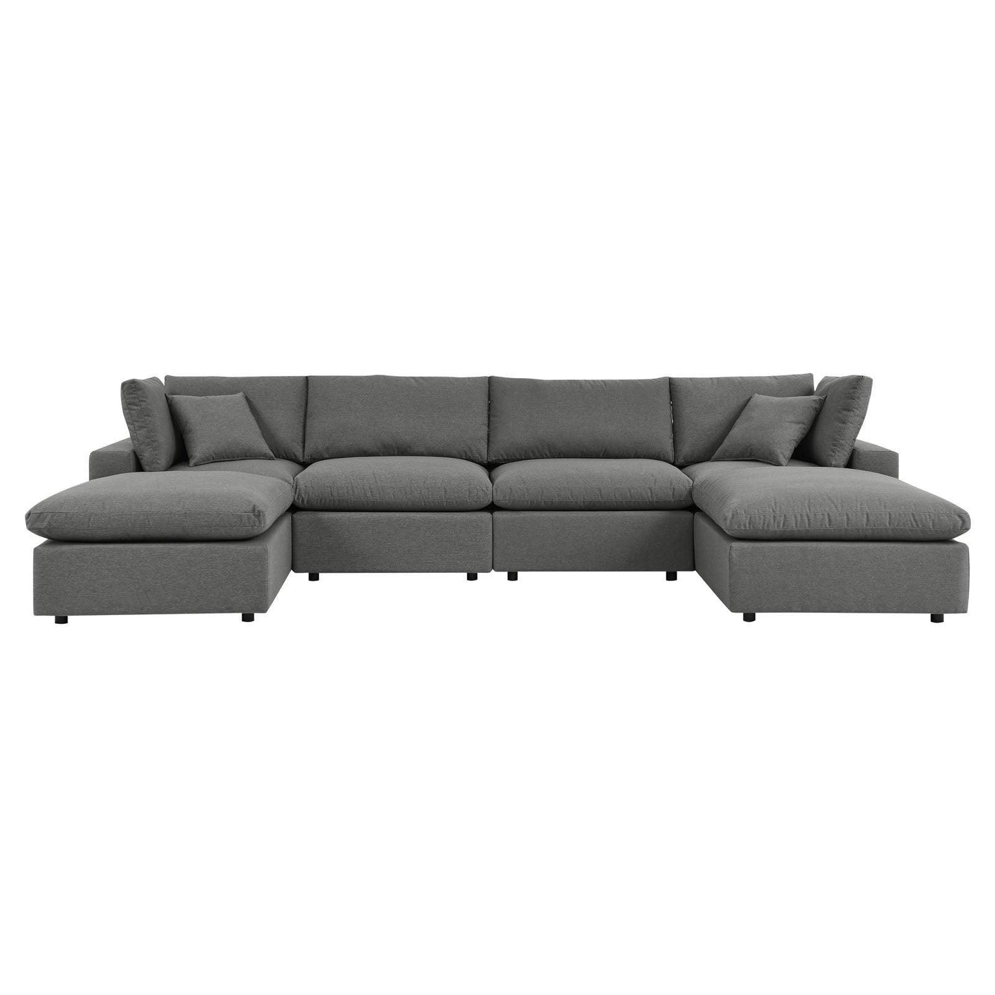Modway Commix 6-Piece Outdoor Patio Sectional Sofa FredCo