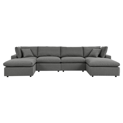 Modway Commix 6-Piece Outdoor Patio Sectional Sofa FredCo