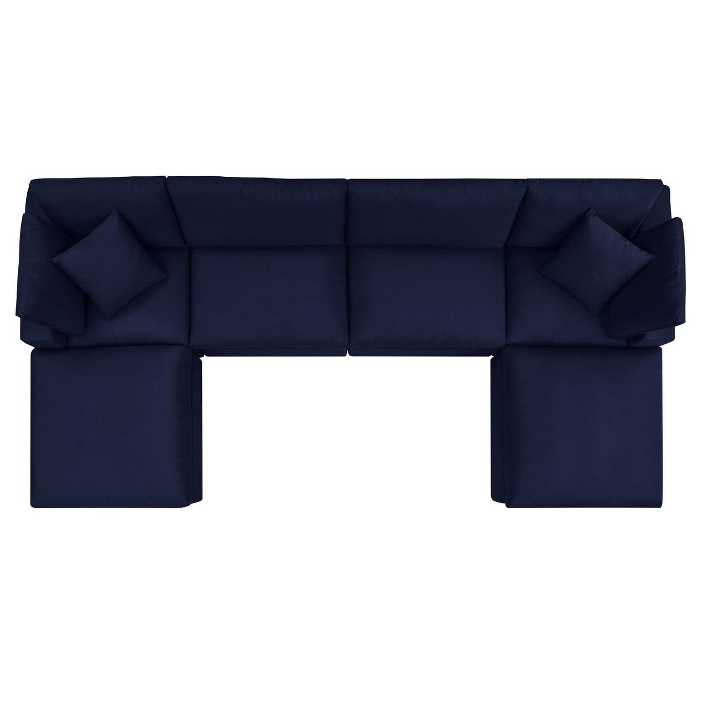 Modway Commix 6-Piece Sunbrella® Outdoor Patio Sectional Sofa FredCo