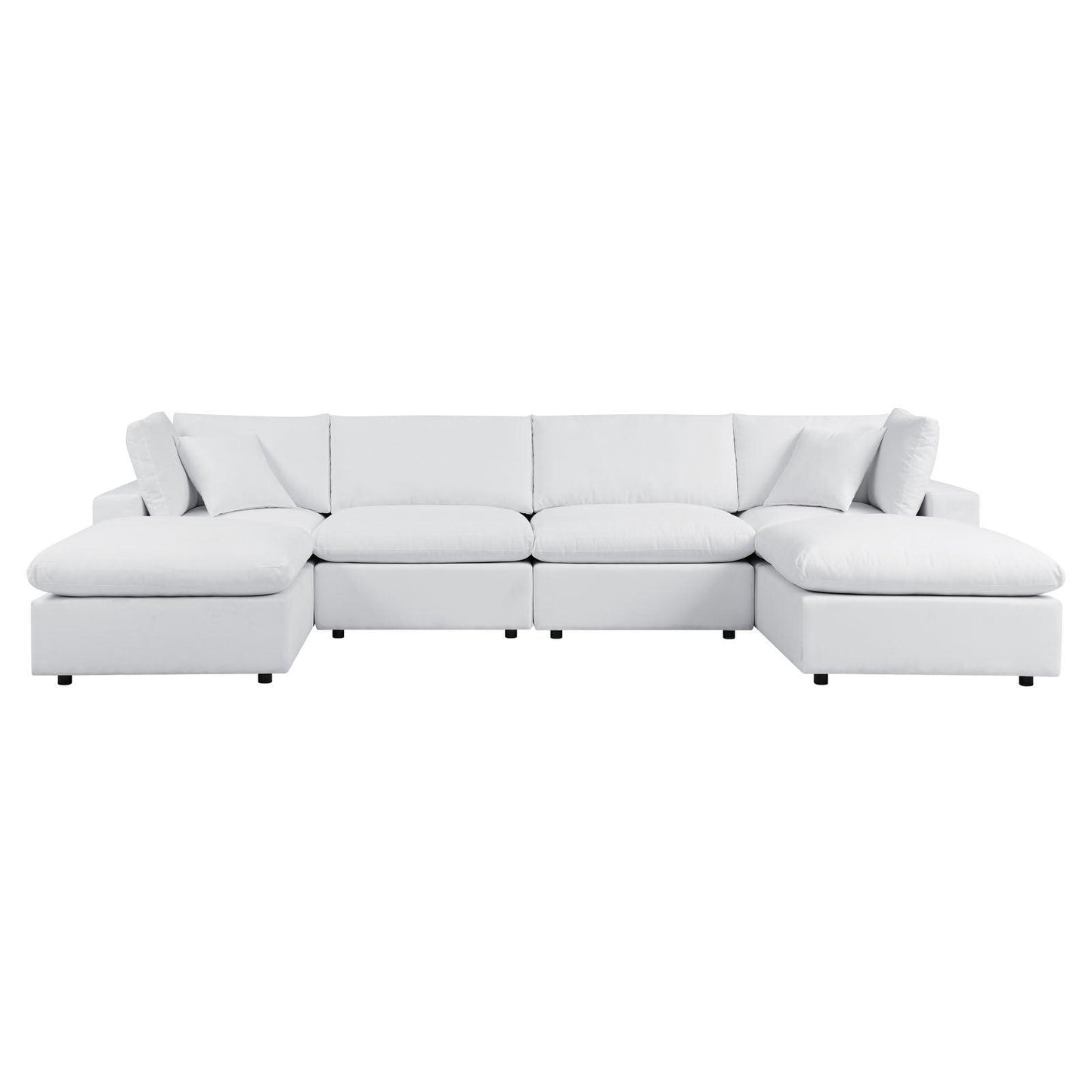 Modway Commix 6-Piece Sunbrella® Outdoor Patio Sectional Sofa FredCo
