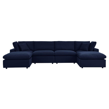 Modway Commix 6-Piece Sunbrella® Outdoor Patio Sectional Sofa FredCo