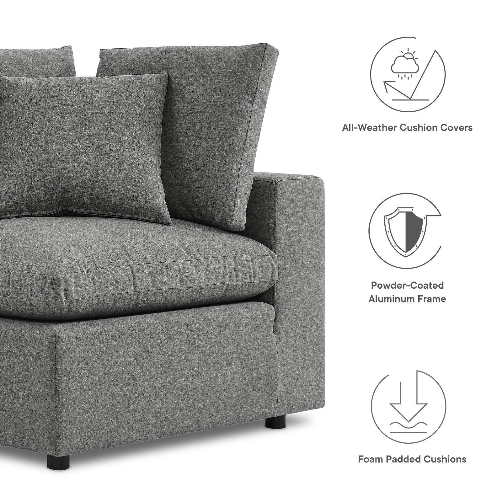 Modway Commix 7-Piece Outdoor Patio Sectional Sofa FredCo
